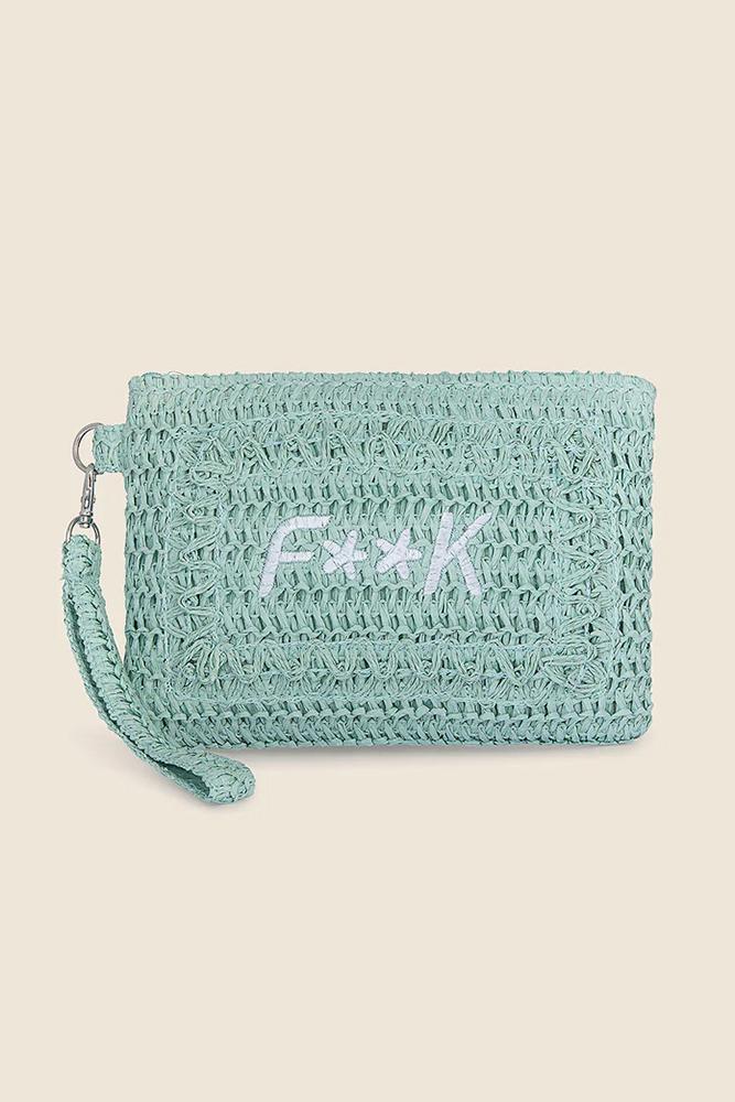POCHETTE DONNA VERDE FA25-059 AQ FXXK
